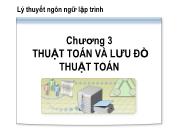 Chương 3 Thuật toán và lưu đồ thuật toán