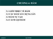 Chương 4: Hàm