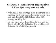 Chương 4 – Kiểm định trung bình