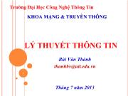 Chương 4 Lý thuyết mã mã hóa nguồn