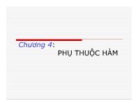 Chương 4: Phụ thuộc hàm