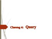 Chương 4: Query