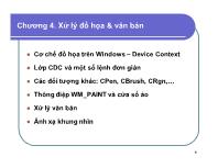 Chương 4. Xử lý đồ họa & văn bản