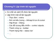 Chương 5-Lập trình tài nguyên