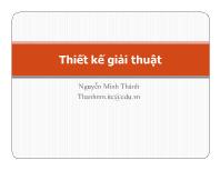 Chương 5 Thiết kế giải thuật