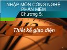 Chương 5 Thiết kế giao diện