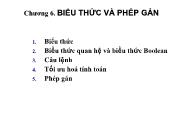 Chương 6. Biểu thức và phép gán