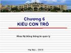 Chương 6 Kiểu con trỏ