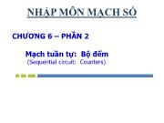 Chương 6 – Phần 2 Mạch tuần tự: Bộ đếm (Sequential circuit: Counters)