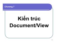 Chương 7 Kiến trúc Document/View