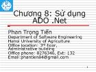 Chương 8: Sử dụng ADO .Net