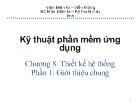 Chương 8: Thiết kế hệ thống Phần 1: Giới thiệu chung