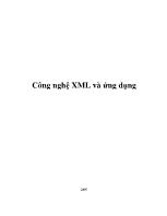 Công nghệ XML và ứng dụng