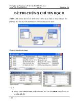 Ðề thi chứng chỉ tin học quốc gia trình độ B Đề số 5