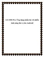 GO SMS Pro: Ứng dụng nhắn tin với nhiều tính năng thú vị cho Android