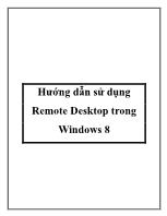 Hướng dẫn sử dụng Remote Desktop trong Windows 8