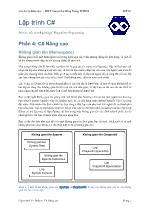 Lập trình C# - Phần 4: C# Nâng cao