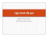 Lập trình đệ qui