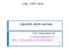 Lập trình JAVA căn bản - Hoàng Mạnh Hà