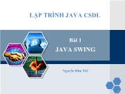 Lập trình java cơ sở dữ liệu Bài 1 Java Swing