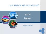 Lập trình mã nguồn mở Bài 7: Banner