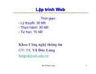 Lập trình Web Chương 1: Giới thiệu