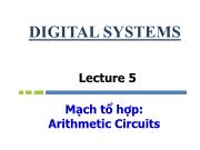 Lecture 5 Mạch tổ hợp: Arithmetic Circuits