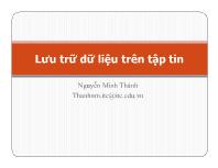 Lưu trữ dữ liệu trên tập tin