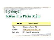 Lý thuyết kiểm tra phần mềm