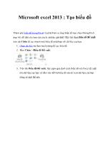 Microsoft excel 2013 : Tạo biểu đồ