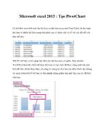 Microsoft excel 2013 : Tạo PivotChart