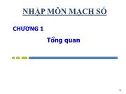 Nhập môn mạch số - Chương 1 Tổng quan