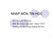 Nhập môn tin học - Nguyễn Thị Thảo