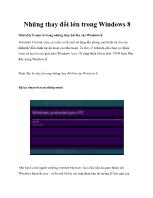 Những thay đổi lớn trong Windows 8