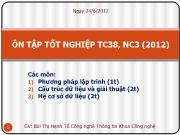 Ôn tập tốt nghiệp TC38, NC3 (2012)