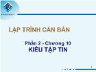 Phần 2 - Chương 10 Kiểu tập tin