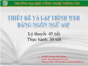 Phần 3: Các đối tượng trong ASP.NET