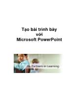 Tạo bài trình bày với Microsoft PowerPoint