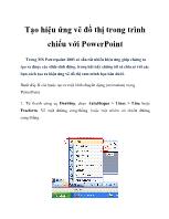 Tạo hiệu ứng vẽ đồ thị trong trình chiếu với PowerPoint