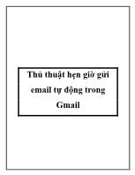 Thủ thuật hẹn giờ gửi email tự động trong Gmail