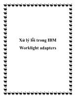 Xử lý lỗi trong IBM Worklight adapters