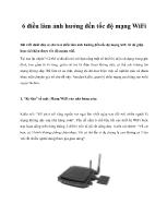 6 điều làm ảnh hưởng đến tốc độ mạng WiFi