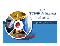 Bài 5 TCP/IP & Internet