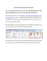 Chèn biểu đồ Flash vào file PowerPoint