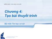 Chương 4: Tạo bài thuyết trình