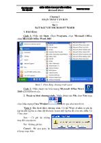 Giáo trình Tin học văn phòng Microsoft Word