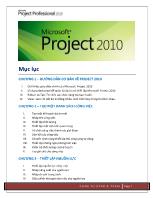 Giới thiệu Microsoft Project 2010