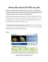 Hướng dẫn chuyển đuôi PDF sang ảnh