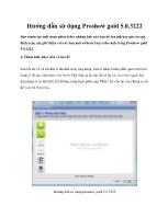 Hướng dẫn sử dụng Proshow gold 5.0.3222