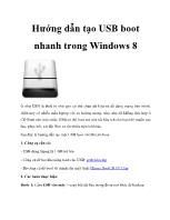 Hướng dẫn tạo USB boot nhanh trong Windows 8